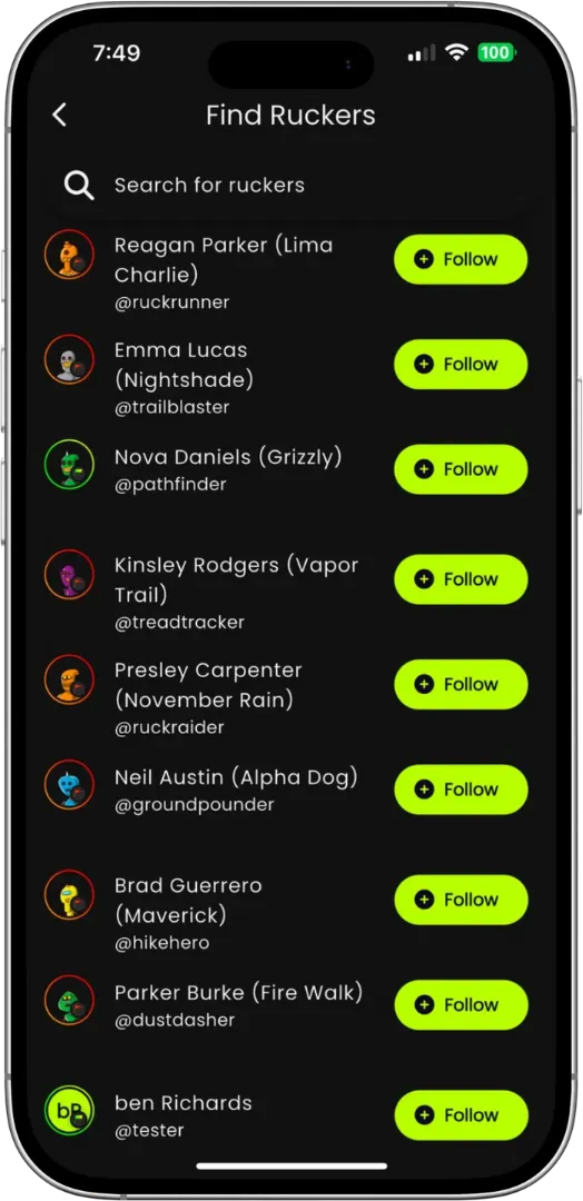 RUCKR Mobile App Mockup 3